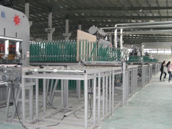 貼面熱壓機涼板線